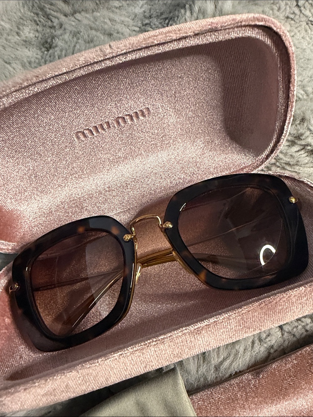 Miu Miu Tortoiseshell Sunglasses with Brown Lenses - Picture 9 of 15
